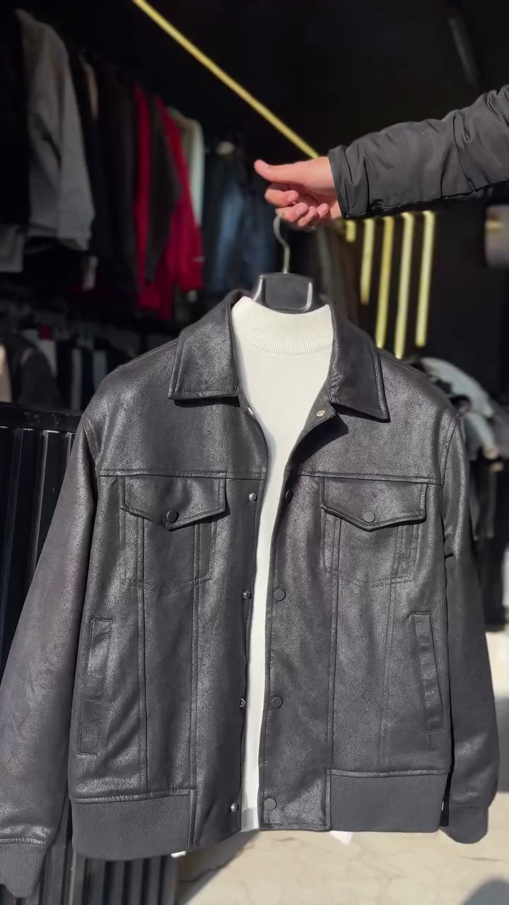 Men Casual Relaxed Fit Full Sleeve Lapel Collar Solid Style Jacket in tan. - Image 2