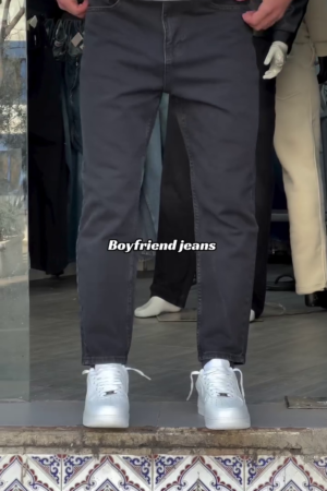 Men’s Ash Grey Boyfriend Fit Jeans